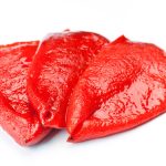 File oljustene crvene pecene paprike
